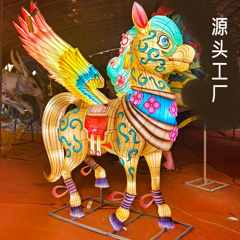 大型马年春节花灯定制厂家