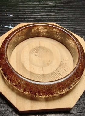 天然发晶手镯全面满发级别58圈口已出证书一物一图所见所得有视频