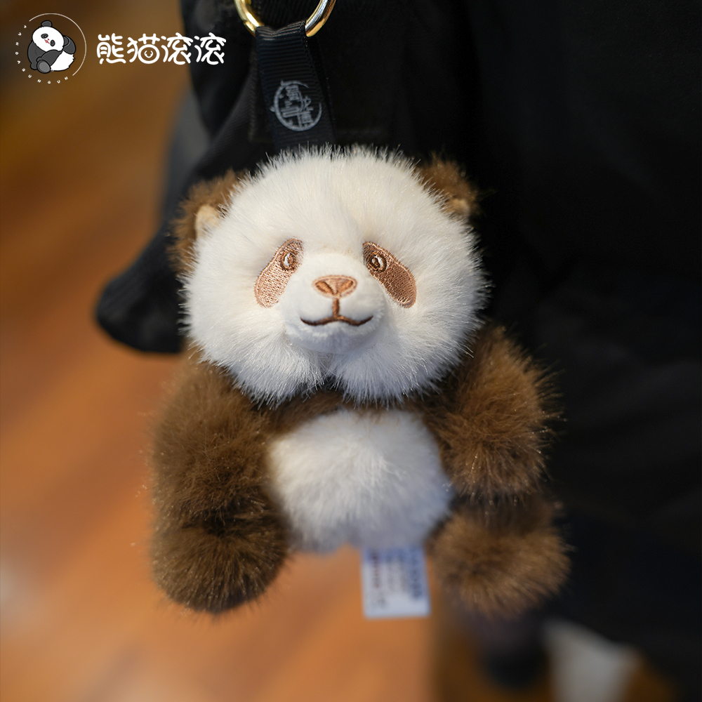 【K34仿真七仔挂件】熊猫毛绒挂件七仔玩偶礼物挂件 基地正品