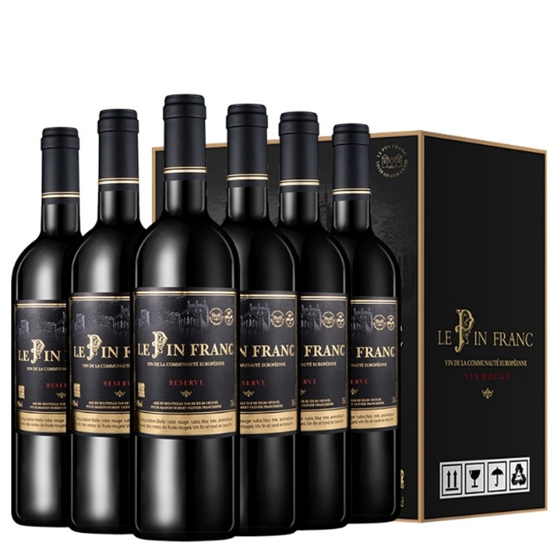 法国原瓶进口 范思图珍藏干红葡萄酒六支整箱装750ml*6