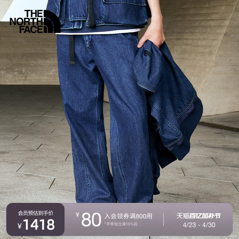 北面UE设计师款男休闲牛仔长裤宽松舒适户外TheNorthFace|8E5Q