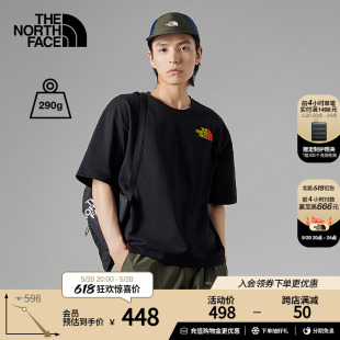 T恤户外83PE TheNorthFace北面UE先锋设计男纯棉重磅印花短袖