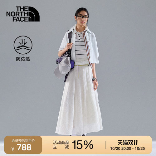 北面UE设计师款女短袖POLO衬衫