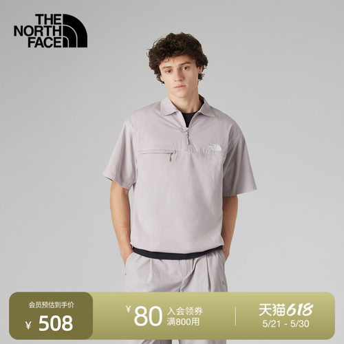 北面UE设计师款男透气短袖POLO衫