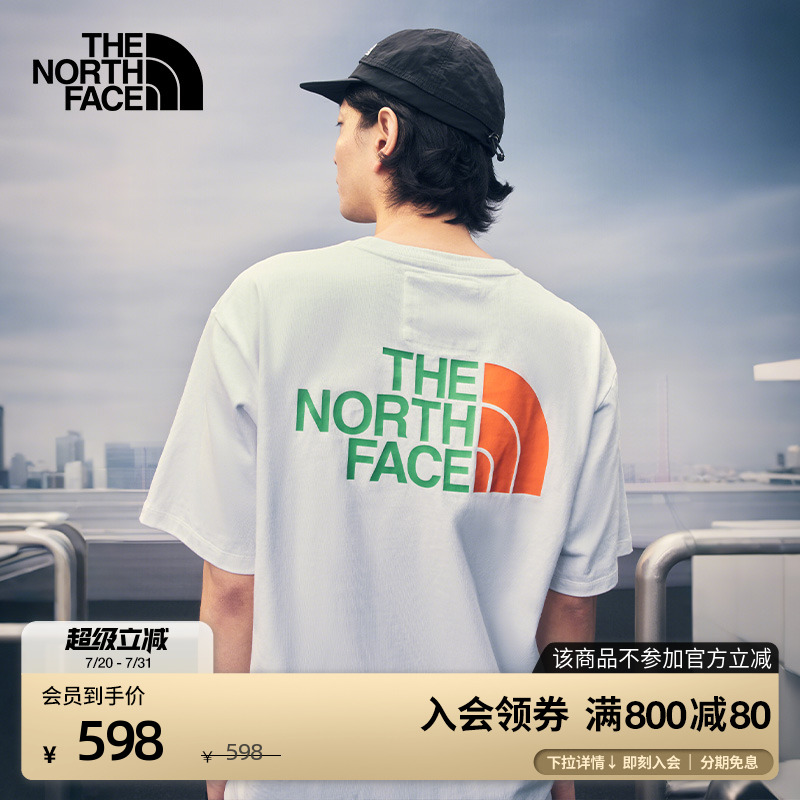 北面UE设计师款男纯棉短袖T恤