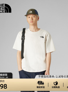 北面UE设计师款短袖T恤男纯棉简约舒适户外新款TheNorthFace|8F4N