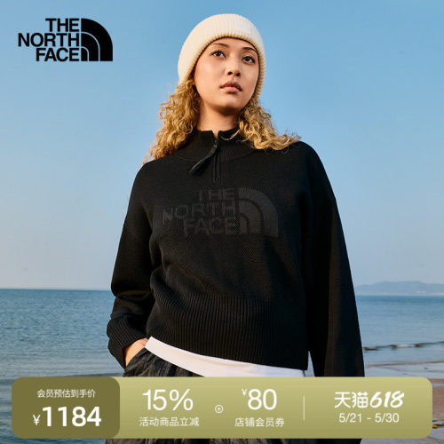 北面UE女设计师款半高领保暖毛衣