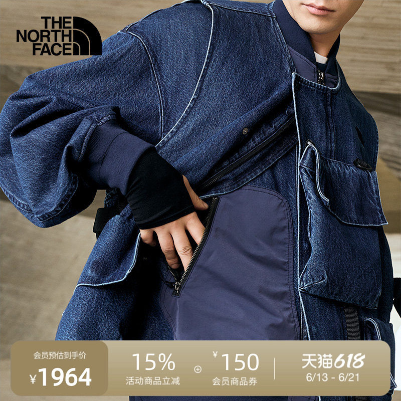 北面UE设计师款男休闲外套牛仔假两件户外TheNorthFace|8E5K