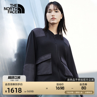 北面UE女针织外套时尚 8CJ3 拼接舒适城市户外新品 TheNorthFace