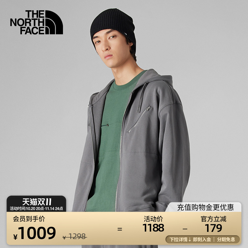 北面UE男士重磅纯棉连帽卫衣