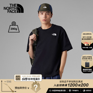 884Q TheNorthFace北面UE重磅纯棉短袖 T恤男户外透气24春夏新款