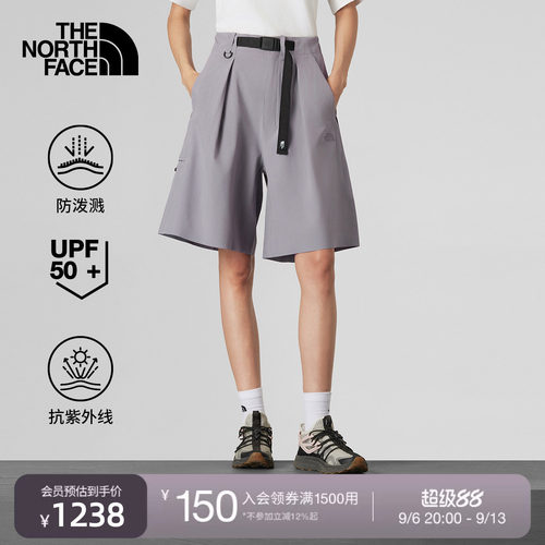 北面UE设计师款女防晒防泼水短裤