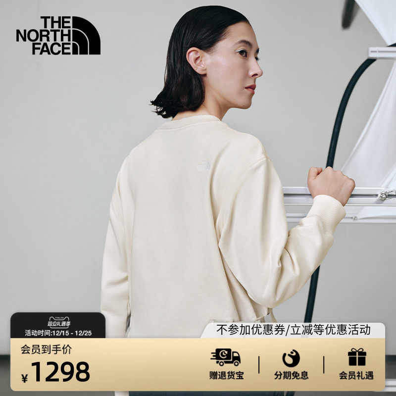 北面UE设计师款女纯棉圆领卫衣