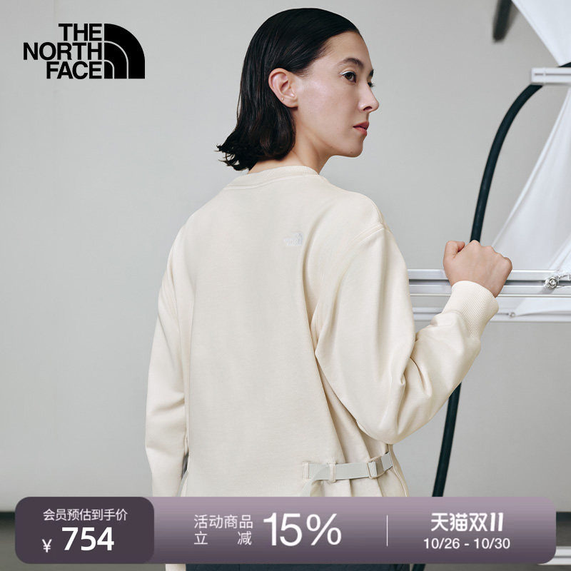 北面UE设计师款女卫衣纯棉圆领舒适户外秋冬TheNorthFace|8E2P