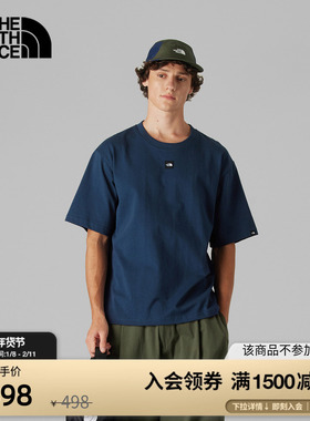 北面UE男短袖T恤重磅纯棉宽松舒适城市户外休闲TheNorthFace|8BTV