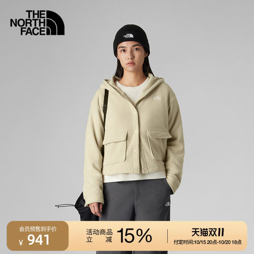 北面UE设计师款女保暖抓绒上衣