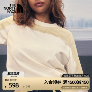 TheNorthFace T恤休闲运动户外新款 8CM0 女拼接短袖 北面UE设计师款