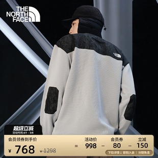 拼接舒适透气户外TheNorthFace 8CJF 针织卫衣男圆领时尚 北面UE款