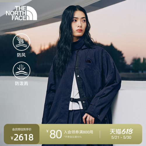 北面UE设计师款女A字防风夹克