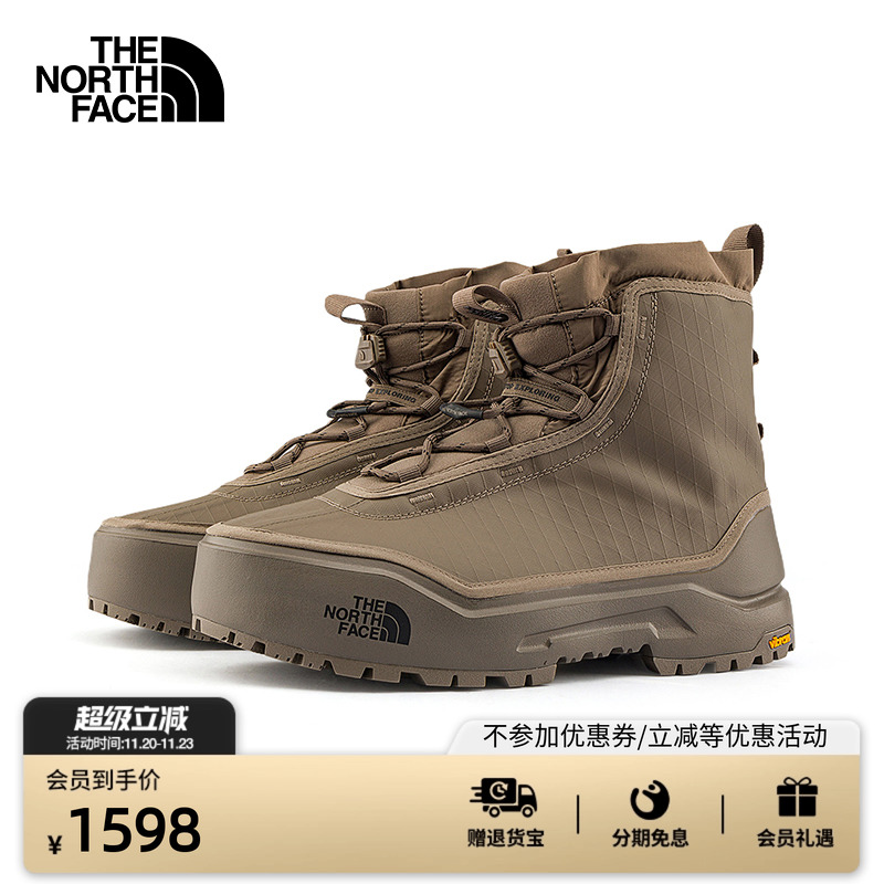 北面男女同款中帮防水营地鞋