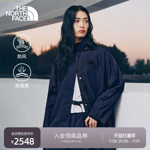 北面UE设计师款女A字防风夹克