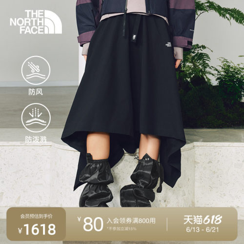 北面UE设计师款女防风防泼水半裙