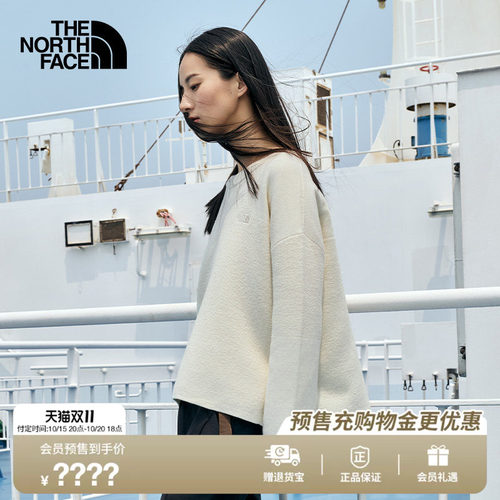 北面UE设计师款女圆领宽松毛衣