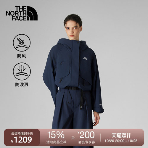北面UE设计师款女A字形防风夹克