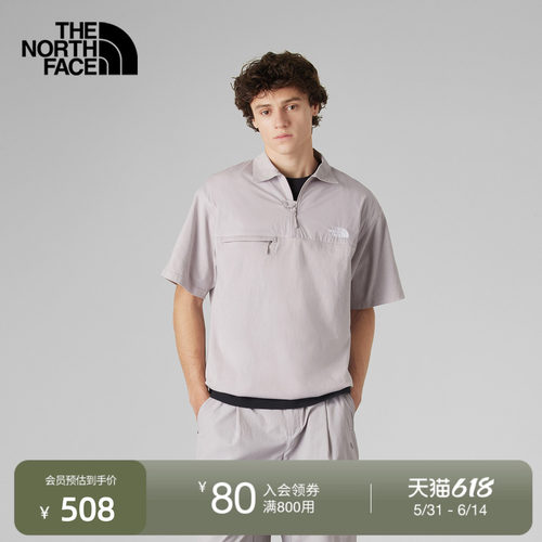 北面UE设计师款男透气短袖POLO衫