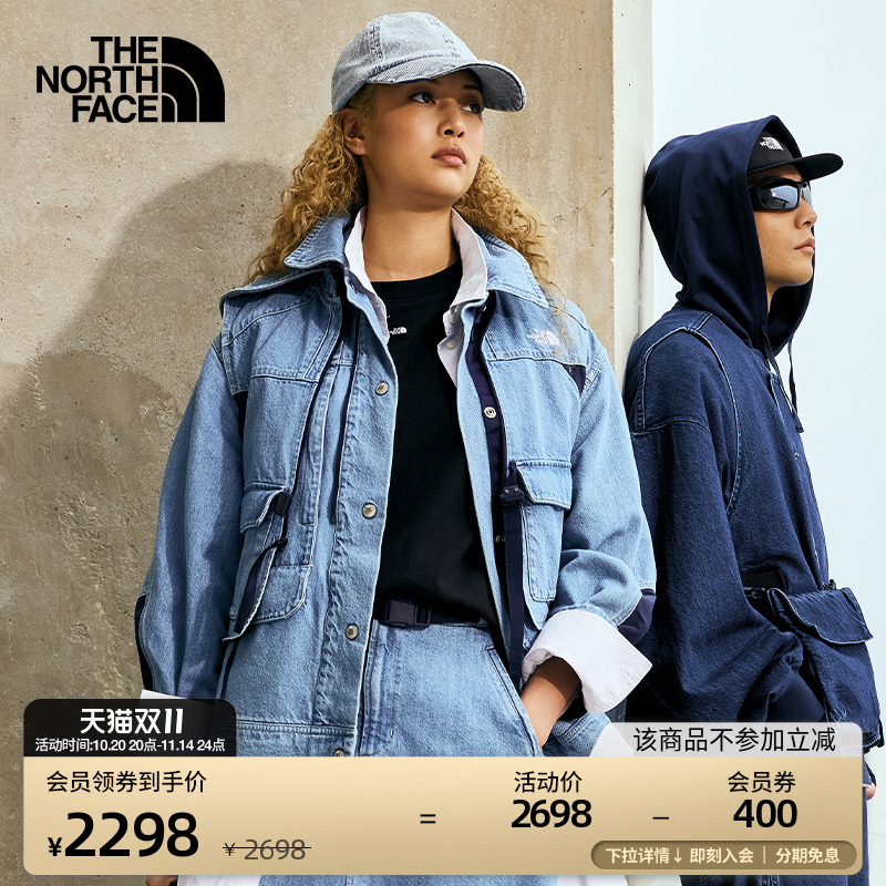 北面UE设计师款女休闲牛仔外套