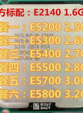 Intel 奔腾双核 E5200 CPU E5300 E5400 E5500 E5700 E5800 E7500