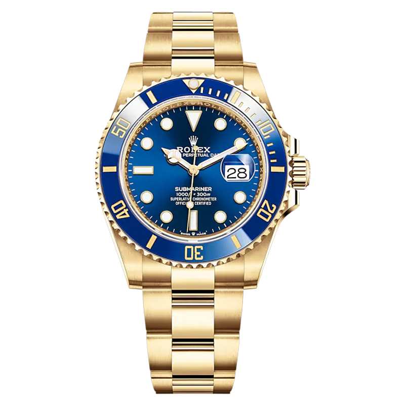 rolex劳力士手表潜航者男表水鬼18ct黄金带机械表m126618lb-0002