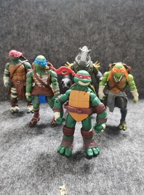 彩星猪面忍者神龟 牛头 拉斐尔TMNT 模型 关节可动 手办公仔 玩具