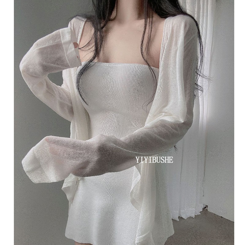 松弛感女人味宽松防晒针织开衫