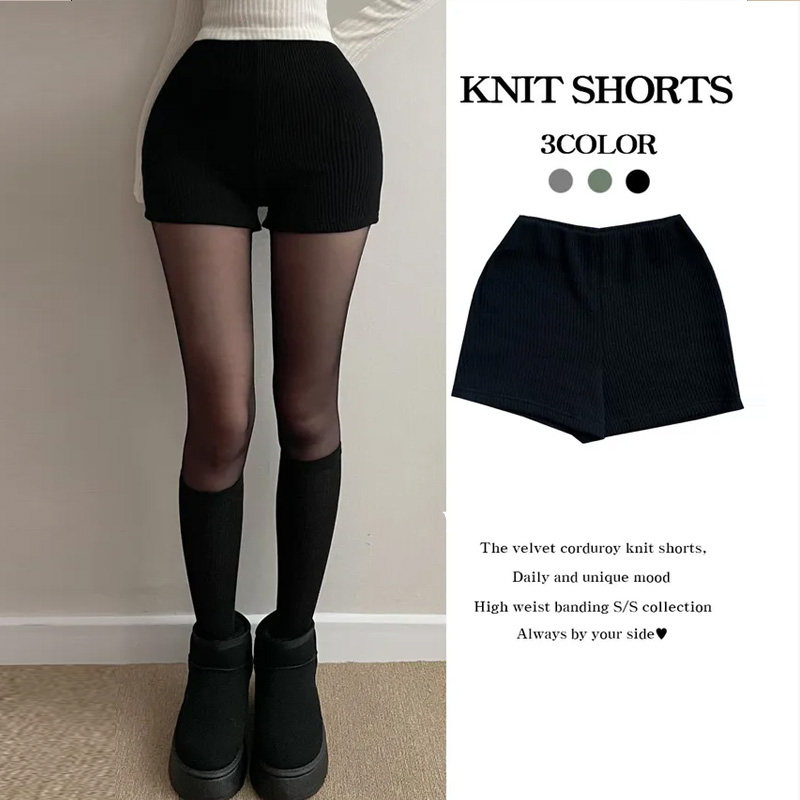 韩国代购正品PS108秋冬巨好看 性感显腿长紧身包臀针织休闲短裤女,女装/女士精品,短裤,淘宝优惠券,粉丝福利购,淘宝优惠卷