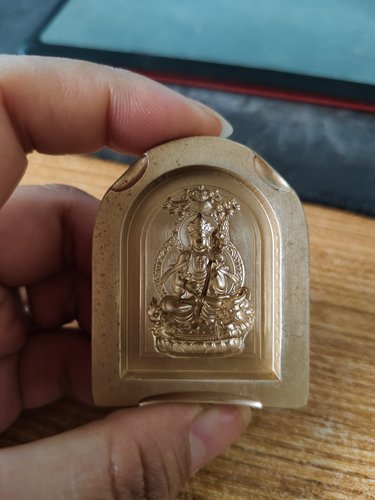 地藏王菩萨擦擦模具尺寸4厘米黄铜材质支持定制和复刻老擦模