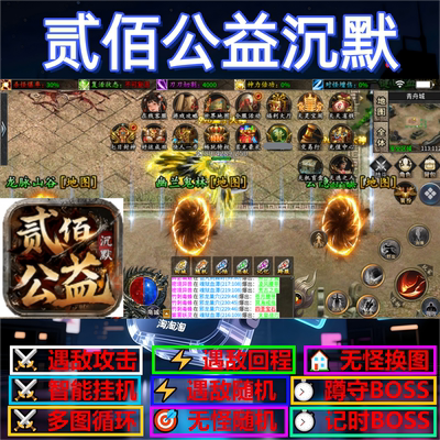 贰佰公益沉默辅助脚本黑科技定计时传奇挂机现货全自动云手机神器