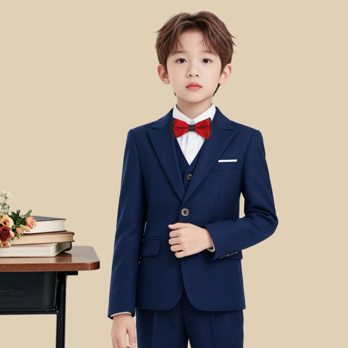 花童男童西装儿童西服主持人礼服