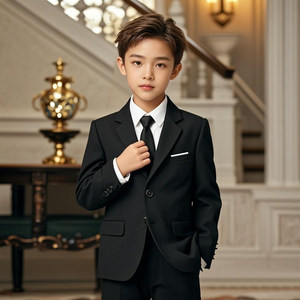 酷宝贝精品童装商城花童男童西装套装英伦儿童西服外套帅气男孩主持人礼服钢琴演出服