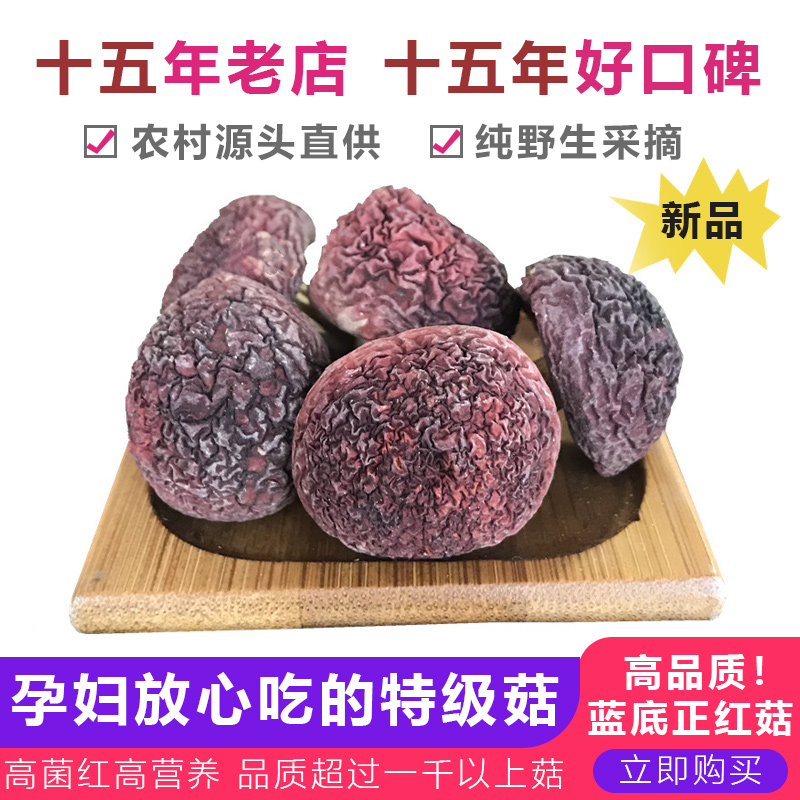 福建武夷山特级野生红菇礼盒500g