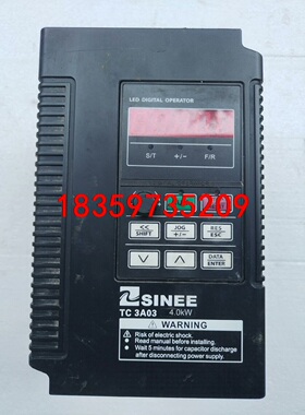 正弦变频器TC3A03-4R0-3BB功能正常物流自理380议价
