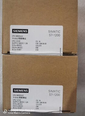 西门子CPU模块1212C,214-1AE40,全新未开封,议价