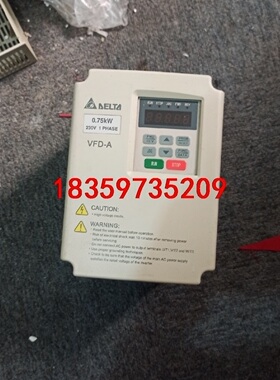 台达A系列0.75KW220V变频器，VFD007A21A，议价