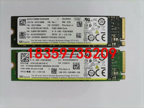 海力士PC801 512G固态硬盘PCIE4.0 M2 NV议价