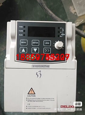 德力西CDI-E102G2R2T4B变频器功能完好正常启动成议价