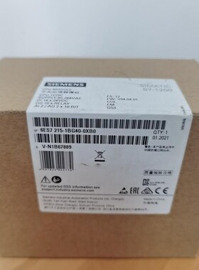 6ES7215-1BG40-0XB0 全新原装现货议价