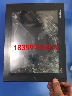 施耐德触摸屏  XBTGT6330 爆力拆机致触摸碎，通电显议价