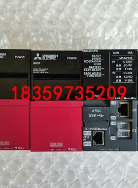 三菱PLC，R04ENCPU，R61P，成色如图，原装拆机件议价