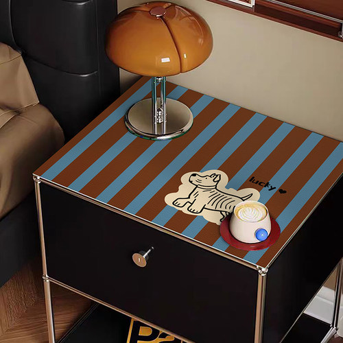 可爱宠物卧室床头柜皮革免洗防水