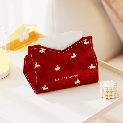 马纸巾盒台面摆件高级感收纳盒